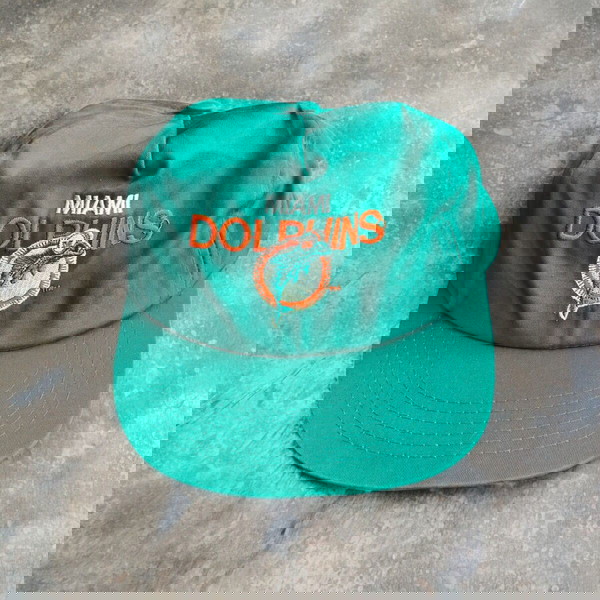 Vintage 90's Miami Dolphins McDonalds Turquoise Cap (OSFA)
