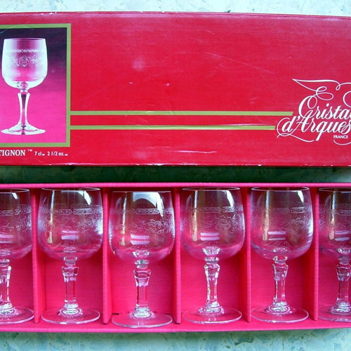 Cristal d'Arques Σετ 6 Κρυστάλλινα Ποτήρια Λικέρ Καινούργια