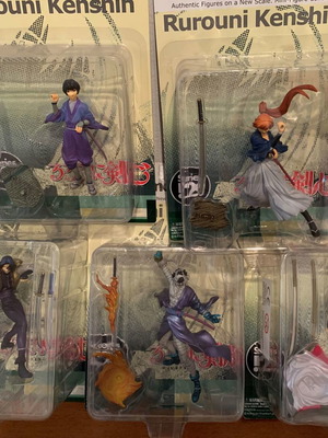 Rurouni Kenshin anime manga figures full set No2 new and sealed