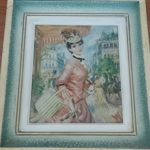Portrait painting of a woman used