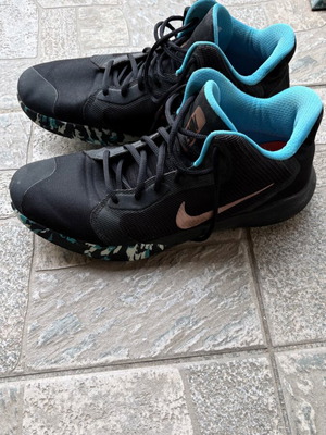 Nike Precision III size 46 like new, black and blue athletic shoes