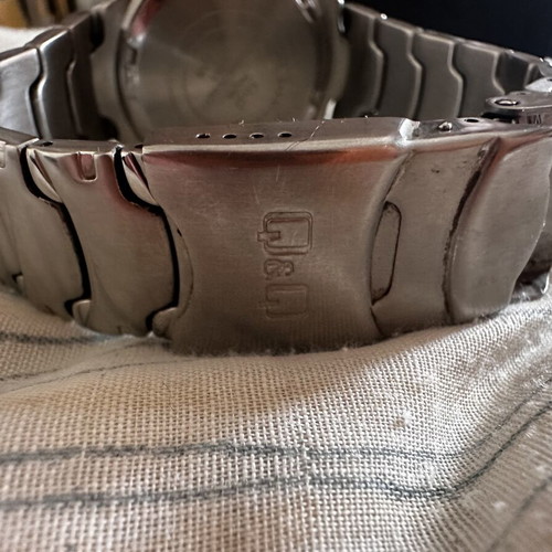 Q&Q wristwatch used, silver, men's