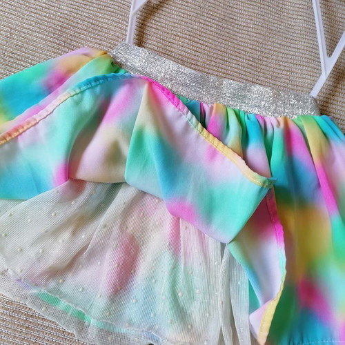Girls' skirt, age 5, multicolored