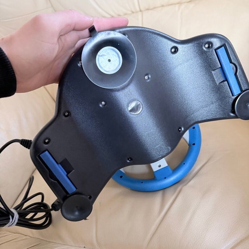 Mad Catz MC2 MicroCon Racing Wheel with Pedals for PlayStation 2 used with game