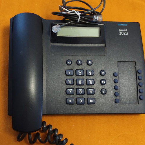 Siemens Euroset 2020 corded office phone used, black