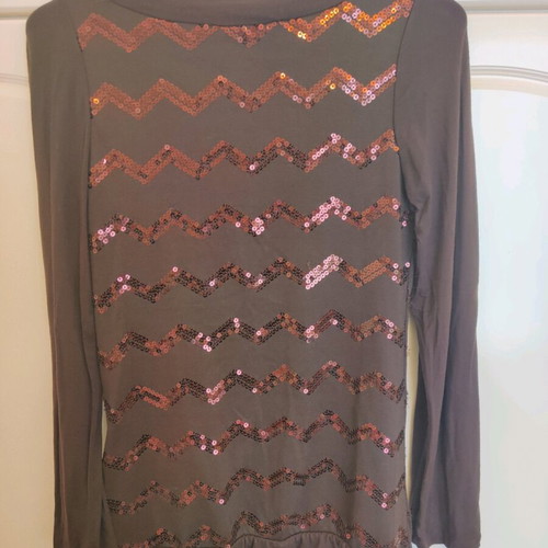Lynne blouse and long cardigan used, brown