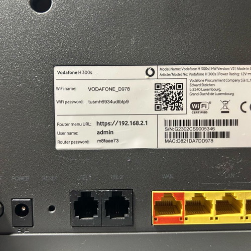 Vodafone H300s Router like new