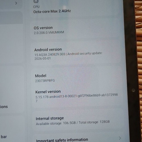 Xiaomi Redmi Pad SE 11" 6GB RAM 128GB Lavender Purple like new
