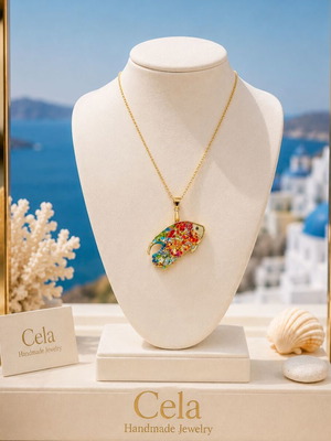 Handmade Unisex Necklace with Fish