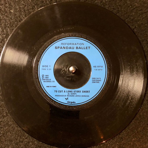 Spandau Ballet To Cut A Long Story Short 7" vinyl single used, pop