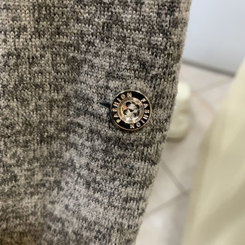 Italian women's cardigan, size S, grey