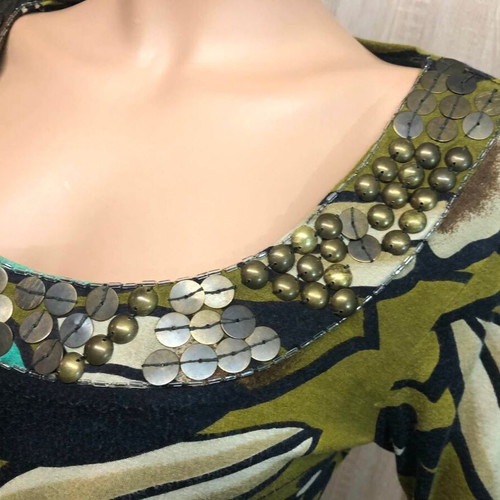 Leonard's blouse used, size M, multicolor