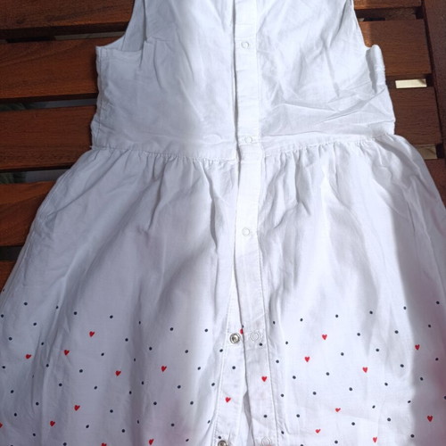 Kiabi baby dress 36 months like new with hearts and bow
