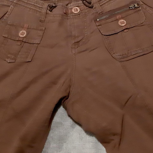 Zara cargo buggy pants Large, brown, cotton, like new