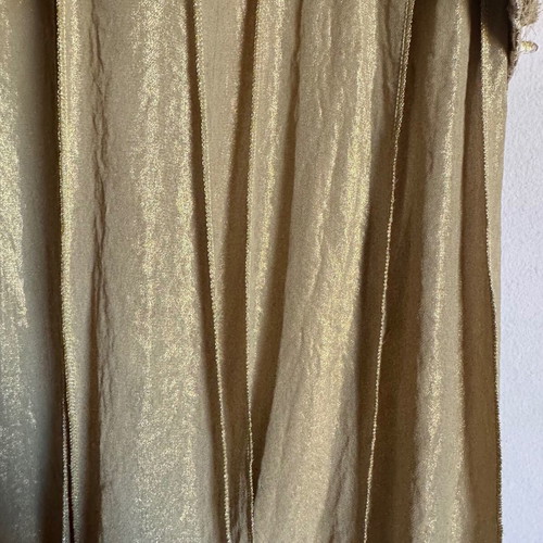 Tassos Mitropoulos dress gold metallic like new