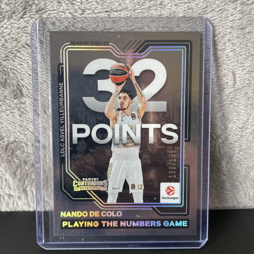 Nando De Colo 2025-26 Panini Contenders Euroleague Playing The Numbers Game card like new