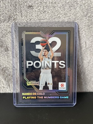 Nando De Colo 2025-26 Panini Contenders Euroleague Playing The Numbers Game card like new