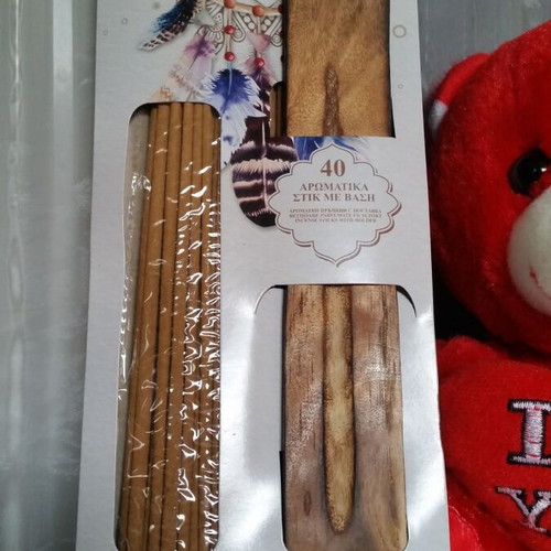 Asian Spice incense sticks new, 40 pieces with wooden holder