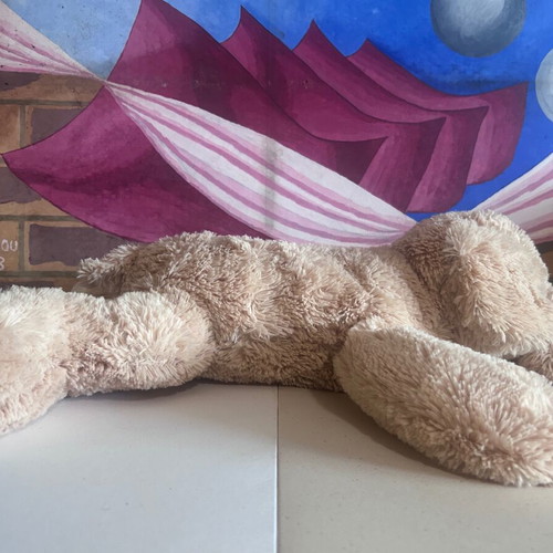 Big Floppy Plush Puppy dog like new, beige