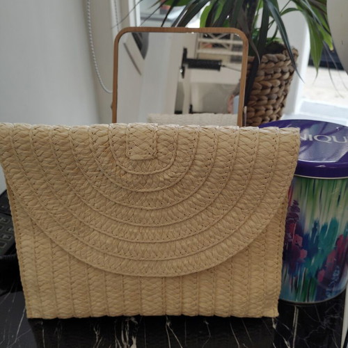 Kiko straw clutch new