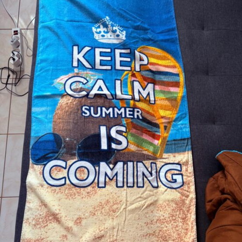 Beach Towel with Design like new, 1.30 x 0.65 m