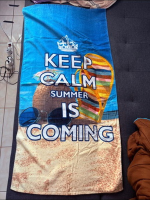 Beach Towel with Design like new, 1.30 x 0.65 m