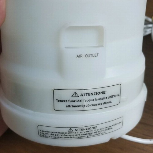 Aroma diffuser used with light and 2 aroma oils Bergamot and Grapefruit