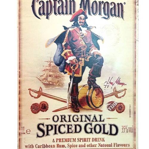Metal sign Captain Morgan new, 30x20 cm