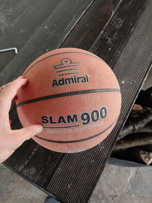 Admiral basketball used with moisture stain