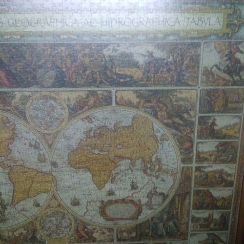 Educa puzzle frame 1500 pcs new, cherry wood 85x60