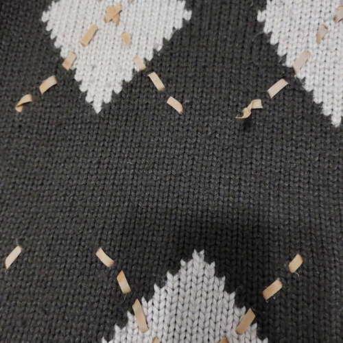 Y2K wool sweater, brown, size L