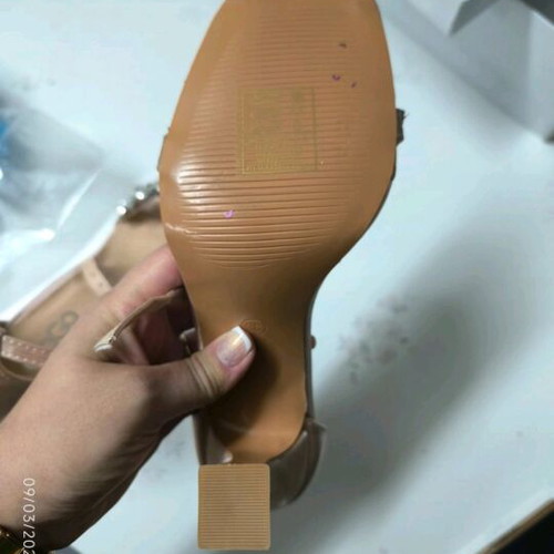 GoGo Shoes satin beige sandals new, size 38