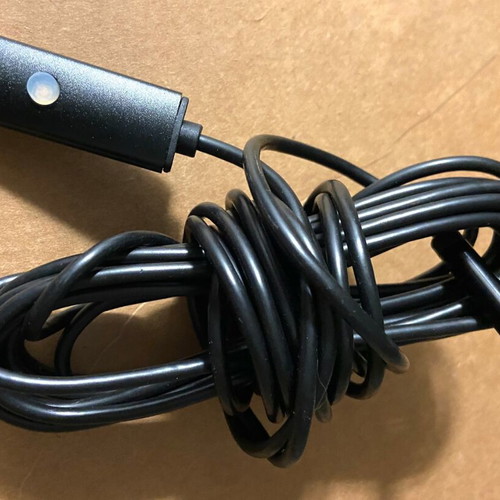 Usb endoscopic camera used with long flexible cable and led light