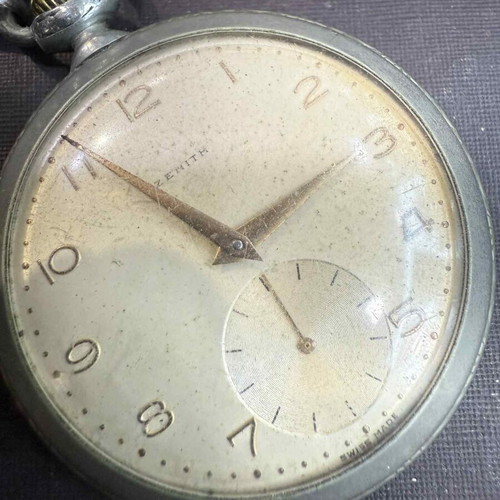 Ρολόι τσέπης Zenith μεταχειρισμένο, ελβετικό, vintage 1910-1920