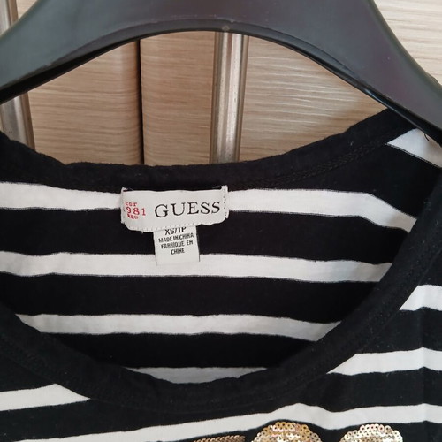 Guess blouse used, XS, black and white
