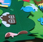 Christmas tree used with Velkro, soft material