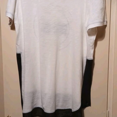 Mat Fashion white asymmetrical blouse like new, size XL