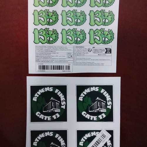 Football team stickers new