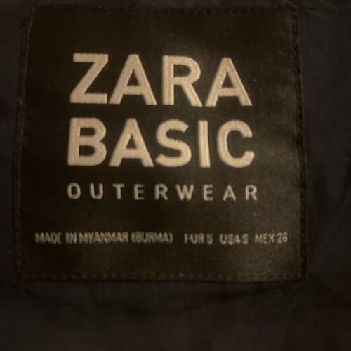 Velvet blue Zara jacket like new, size S