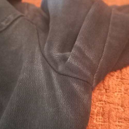 Benetton coat used black XS 98% cotton 2% elastane