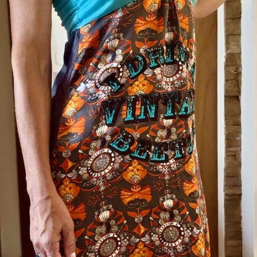 Custo Barcelona Vintage Strapless Dress like new, size 38, multicolor