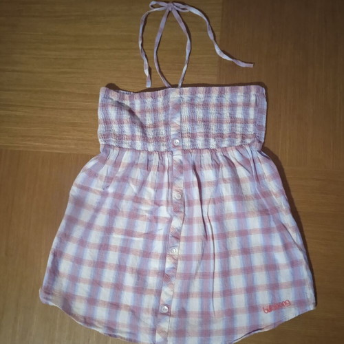 Billabong women's checkered top like new, pink, size S
