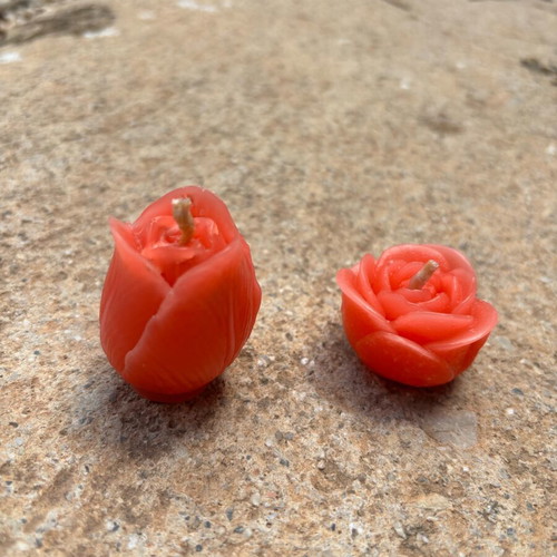 Mini Rose Candles set handmade, elegant decorative