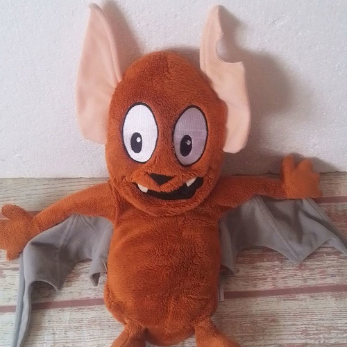 Plush puppet bat toy used Ben the bat