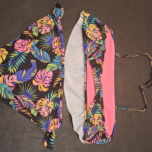 H&M Bikini like new, colorful, adjustable straps, size 14+