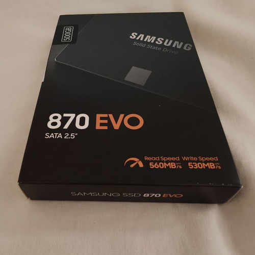 Samsung 870 Evo SSD 500GB new, sealed, SATA III 2.5"