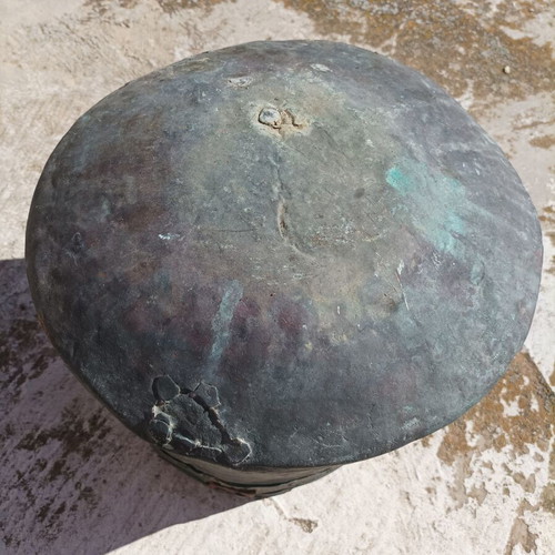 Vintage copper container used