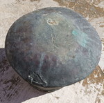 Vintage copper container used
