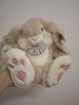 Large Bunny Rabbit Vintage Plush Toy by KEEL New