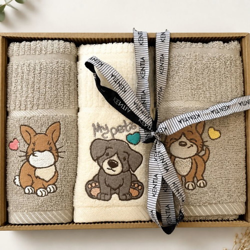 Kentia baby hand towel set new, cotton, soft and absorbent